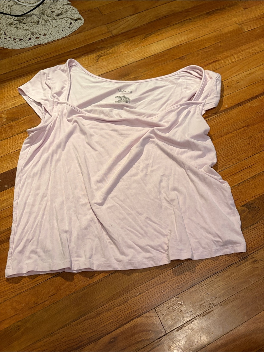 Wild Fable light pink square neck top